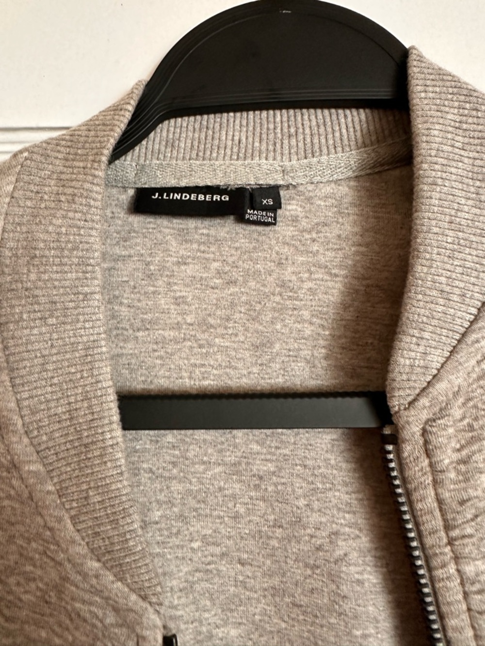 J.Lindeberg Men's Beige Lightweight Zip Jacket